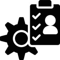 Project Manager, Project Management, User Requirements Glyph Solid Icon vector