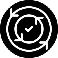 Continuity, Continuous, Iterative Glyph Solid Icon vector
