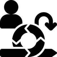 Scrum Master, Agile, Scrum Glyph Solid Icon vector