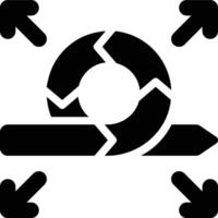 Agile Deployment, Deployment, Launch Glyph Solid Icon vector