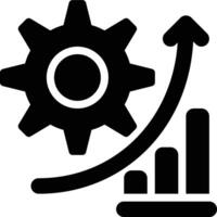 Progress, Project, Progressive Glyph Solid Icon vector