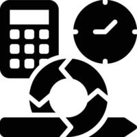 Estimation, Project Estimation, Calculation Glyph Solid Icon vector
