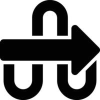 Simplicity, Lean, Process Glyph Solid Icon vector