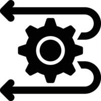 Reengineering, Rebuild, Recycle Glyph Solid Icon vector