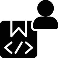 Product Owner, Product Manager, Product Developer Glyph Solid Icon vector