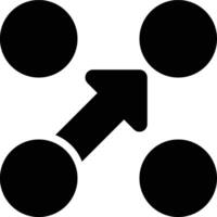 Lean, Process, Shortcut Glyph Solid Icon vector