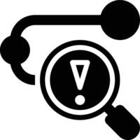 Issue Tracking, Issue, Problem Glyph Solid Icon vector