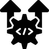 Build, Development, Programming Glyph Solid Icon vector