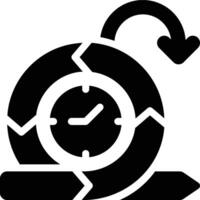 Daily Scrum, Sprint, Scrum Glyph Solid Icon vector