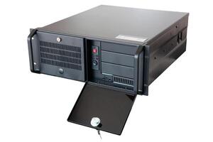 Industrial PC rack mount chassis designed for secure system integration and efficient cooling photo