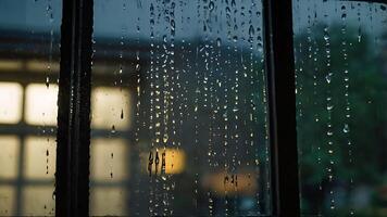 Raindrops on Window, Focus and Clarity Image for Business projects photo