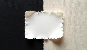 Textured Background with Torn Paper Frame for Business Communication photo