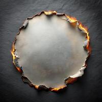 A Flame-Kissed Paper for Business Messaging photo