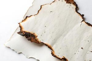 Burnt Paper Edges Texture for Business Document and Design Use photo