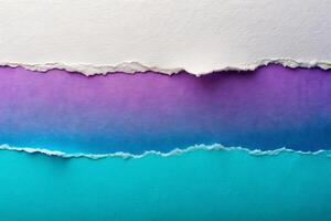 Torn paper background with gradient color for business presentation photo