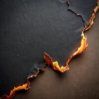 Dynamic Burnt Paper Texture Background for Business Presentations photo