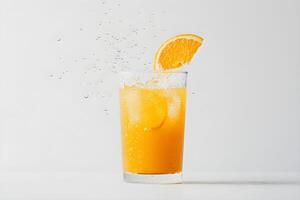 Orange juice splash photo