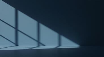 An empty room with a window and a light photo