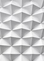 Abstract geometric background of white polygonal shapes. 3d rendering. Geometric White Pattern photo