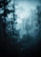 Water droplets on a window glass. Abstract background for design. Rainy Window View photo