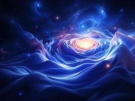 Abstract fractal illustration. Digital art. Cosmic Rose Nebula photo
