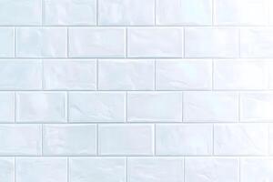 Light Blue Ceramic Textured Rectangular Tile Wall photo