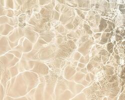 Refraction Patterns in Shallow Water over Sandy Seabed photo