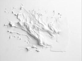 White Paint Texture on White Background photo