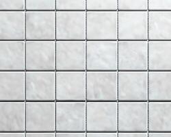 Grid of Off-White Square Tiles with Grey Grout photo