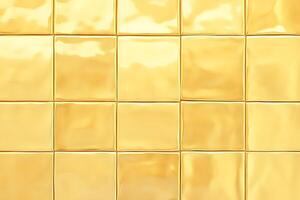 Grid of Golden Square Tiles photo
