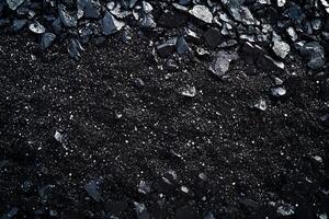 Black Coal Fragments and Fine Particles photo