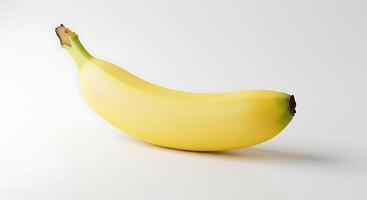 A banana on a white background photo