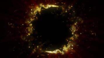 ein wirbelnd rot Wirbel von Energie und Licht rahmen, Erstellen ein futuristisch und abstrakt Bewegung Wirkung. ein glühend kosmisch Macht im tief Raum Hintergrund, im hoch Qualität 4k, Bewegung Design video