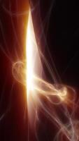 A complex abstract golden fractal design resembling fluid, glowing organic patterns. Deep, mysterious, and futuristic video