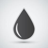 engine oil drop icon isolated drop icon isolated vector