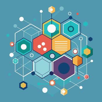 Geometric network background plexus line Web concept for data structure science Abstract pattern vector