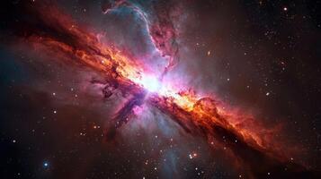 The orion nebula in space photo
