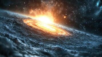 An image of a black hole in space photo