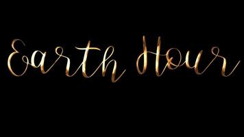 Earth Hour and switch off concept with glowing lightbulb symbolizing energy conservation. Perfect for environmental, energysaving, and sustainabilitythemed designs and projects. video