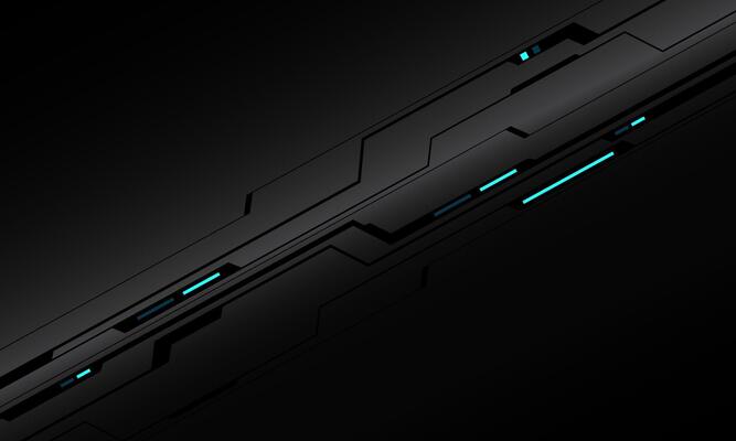 Abstract grey metallic black cyber futuristic technology dynamic blue light power geometric design modern background