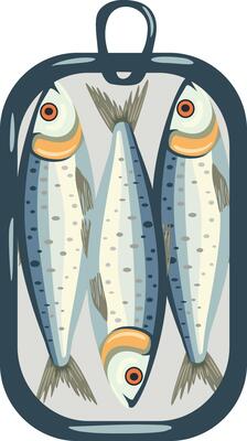Three Sardines in a Can
