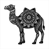 Camel Outline Illustration vector