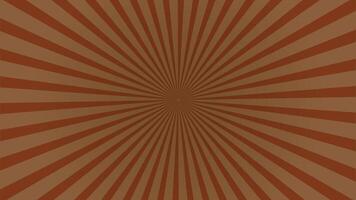 Abstract brown and beige radiating sunburst background design pattern. Brown sun burst background vector