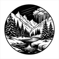 Frozen River Ice vector