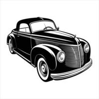 Antique Auto Emblem Sleek vector