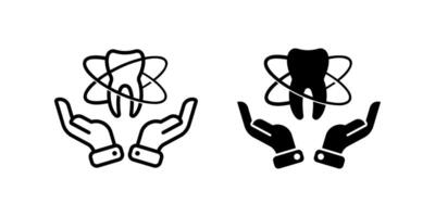 Dental Care icon set. for mobile concept and web design on white background vector