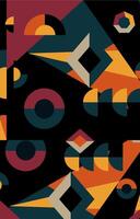 Flat illustration of abstract geometric background vector