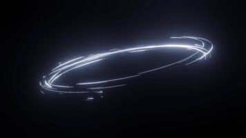 Dynamic light creates a subtle swirl effect in a dark background video