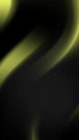 Abstract Dark Background with S-Shaped Golden Yellow Glowing Light Effect,Elegant and Mysterious Digital Art video