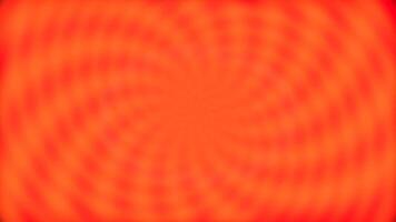 A rotating, pulsating background with orange spiral patterns creating an animation video